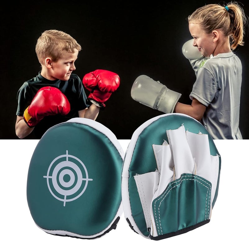OUKENS Boxing Pads Mini Focus Mitts,PU Leather Boxing Curved Focus Punching Mitts Kids Mini Boxing Gloves Pads Boxing Target Pads for Kickboxing, MMA, Muay Thai, Punching Target, Martial Arts - Image 3